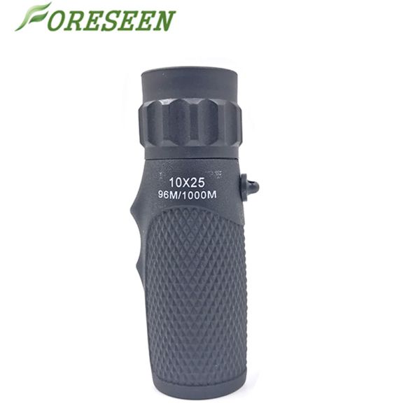Bright Wide Angle Telescope , Dark Green Waterproof Fogproof 10x25 Monocular For