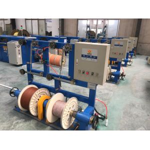FC-500 Double Twist Bunching Machine , 0.15mm -1.04mm Copper Wire Active Pay Off