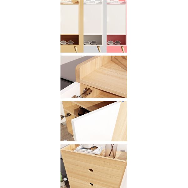 Indoor Furniture Waterproof Mdf Particle Board Shoe Rack Cabinet To Living Room