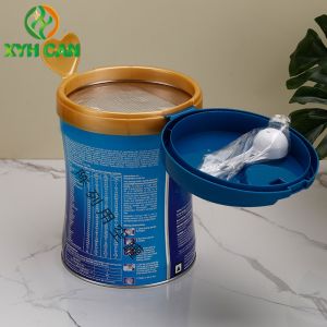 Milk Powder Tin Cans CMYK 4C Pillow Shape for 900g milk powder packing 0.23mm