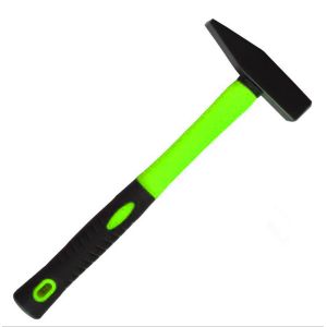 Machinist hammer(XL-0112) with double colors rubber handle and durable powder
