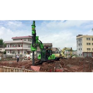 High Efficiency Small Tysim 10m Hydraulic Piling Rig Max. cylinder trip 600/900