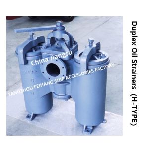 China JIS F7208-H-125A Double Oil Filter For Shipbuilding, Double Cylinder Oil Filter, Double Switchable Crude Oil Filter on sale