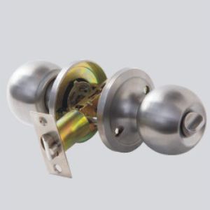 Cheap Spray Paint Round Key Lock Door Knob With 3pcs Normal Iron Keys for sale