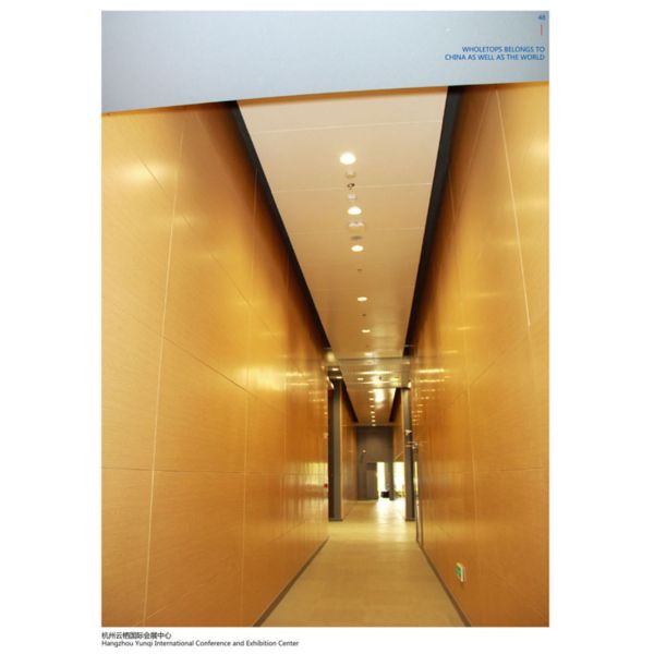 UV Proof ISO 3.0mm Aluminium Wood Panel Environmental Protection