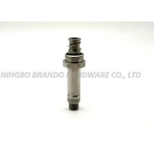 Thread Connection Silvery Solenoid Stem High Precision With External Spring