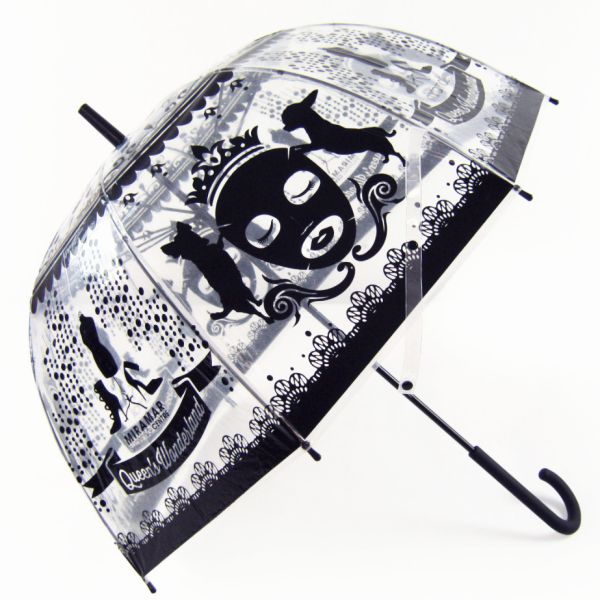 Quality Manual Open Stripe Transparent POE Umbrella ,  Clear Dome Umbrella wholesale