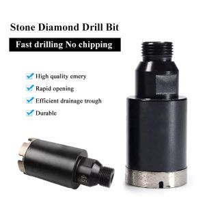 GB Vacuum Brazed Tile Core Drill Bit , Dry Core Bit M14-1/2 Gas Thread