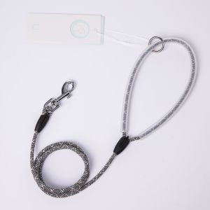 Striped 150cm Polyester Chain Dog Lead Handle Puppy Training Leash