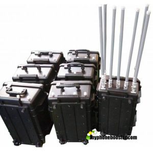 7 Bands 350w High Power Bomb Jammer Portable Luggage Military Signal Jammer