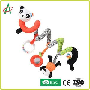 BSCI Baby Panda Plush Spiral Toy With Mirrors Customized
