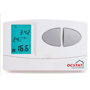 Cheap Wet Underfloor Heating Thermostat Battery Operated With Large Screen for sale