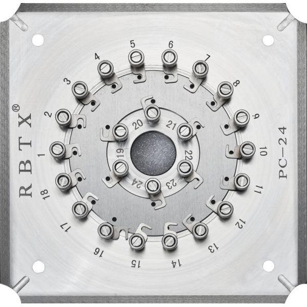 Quality Rongbang RBTX-PC250-24 Polishing Holder for 24 Ports 250um/PC Fiber Optic Patch Cord Connectors Tip Grinding wholesale