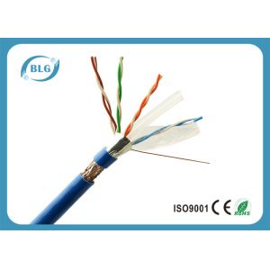 23AWG Solid Full Copper Cat6 Cable Bulk , Network Communication Cat 6 Ethernet