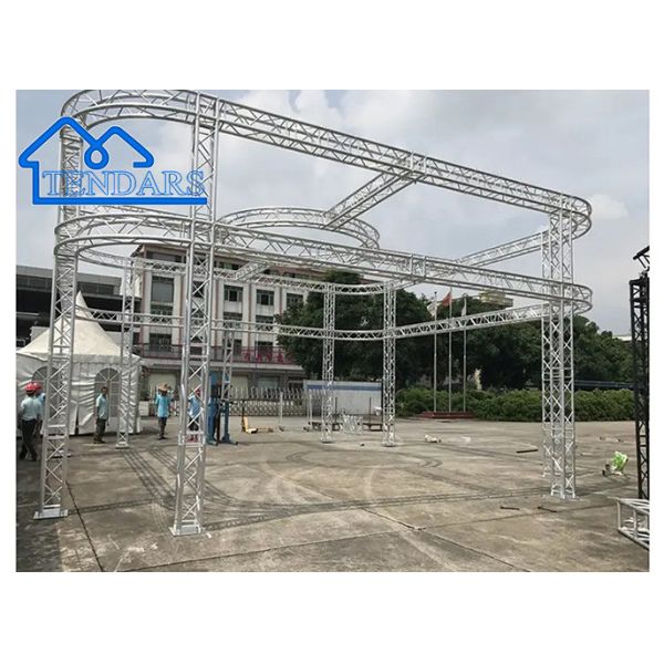 Factory Price Aluminum Stage Truss Circle Stage Lighting Round Truss For Wedding Event Display