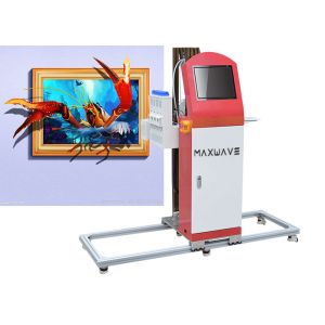 2.5m Vertical Operated Wall Printing Machine 2880dpi Aluminum Mechanism