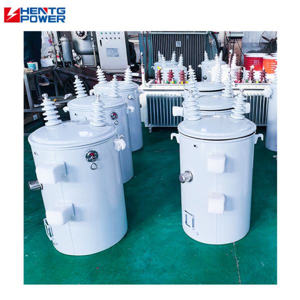 Quality Variable Voltage Single Phase Pole Mounted Transformer Oil Immersed Mv Hv Transformer wholesale
