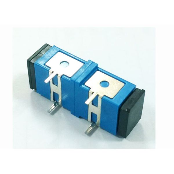 Quality Singlemode SC UPC Fiber Optic Adapter with Press-fit Elastic iron used For PCB circuit board wholesale