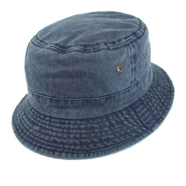 Quality Distressed Denim Fabric Pacific Cotton Bucket Hat 100% Distressed Cotton 2XL 3XL wholesale