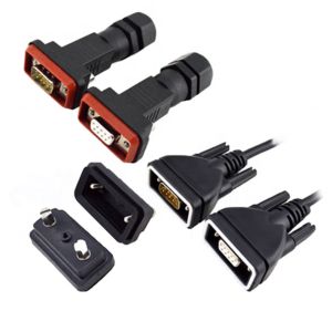 Waterproof D Sub Connector Ip67 Silicon O - Ring Brass With Gold Plated