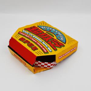 China E Flute Pizza Delivery box Corrugated Pizza Box Cmyk Custom Printed Tailored foold delivery box on sale