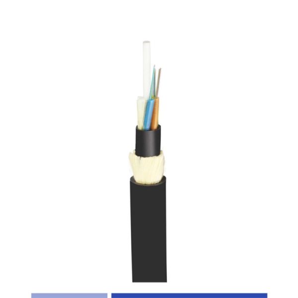 Quality 24 core ADSS Fiber Optic Cable Singlemode OS2 Double Jacket Span 100m PE wholesale