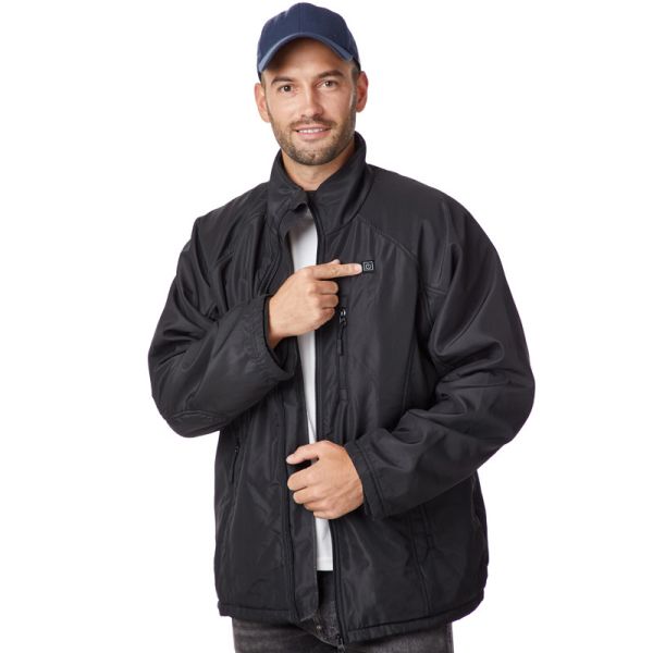 Quality Windproof Black Electric Winter Jacket Breathable S-3XL wholesale