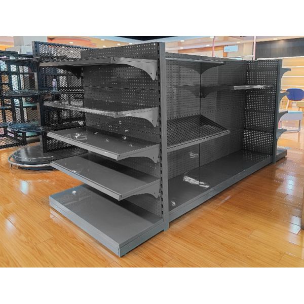 Cold Rolled Steel Retail Supermarket Shelving System With 30-80KG/Layer Load Capacity