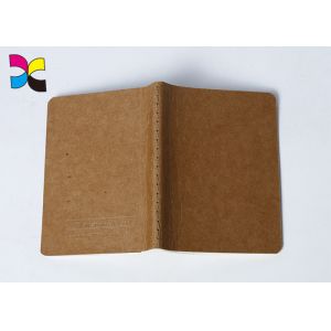 Classical And Recyclable Kraft Paper Custom Printed Notebooks A5 With Logo