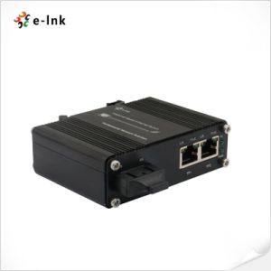 China Mini Industrial 1-Port 1000X to 2-Port 10/100/1000Base-T 90W PoE++ Media Converter on sale