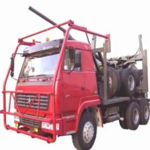 Cheap 4X2 6X4 Tractor SINOTRUK Wood Lumber With 3 Axles 4 Axles Flat Bed For Philippines for sale