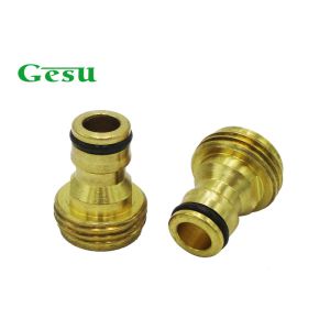Cheap Quick Connect 3/4&quot; Brass Male Adapter , Faucet Nozzle Garden Hose Thread Adapter for sale