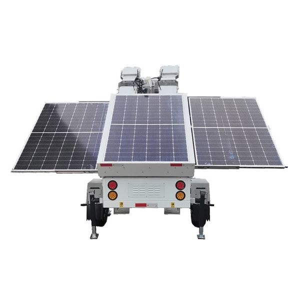 Quality Rugged Durability Mobile Solar Light Tower Solar Power Energy System Gel Battery Led Light Trailer For Temporary Lighting wholesale