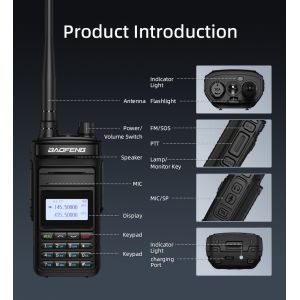 Baofeng P15UV UHF VHF Two Way Radio with Scramble Function