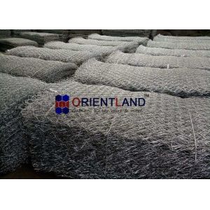 Earth Retaining Wall Gabions Galvanized Hexagonal Wire Mesh