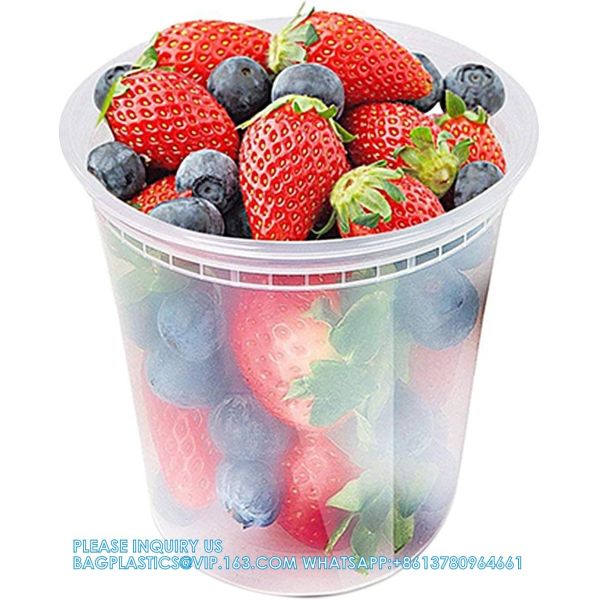 Plastic Food And Drink Storage Containers Set With Lids - Microwave, Freezer &