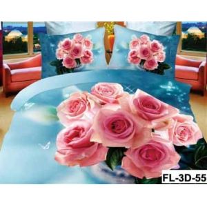 3D Reactive Printed Sheet Set 200TC Bedding Set