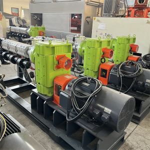 PLC Controlled Twin Screw Extruder with Customized Control System and Ceramic Heater