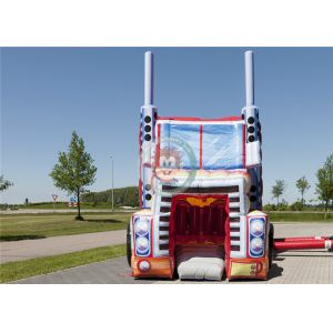 Car Bouncy Assault Course , Inflatable Water Obstacle Course Digital Printing