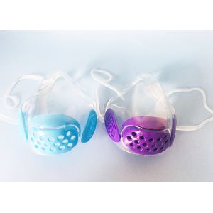 Lightweight clear Purple Protective Face Mouth Shield Mouth And Nose Plastic