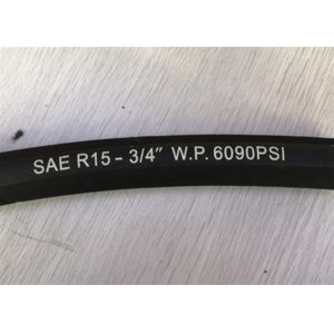 420 bar Cloth Surface 4 Wire Hydraulic Hose ID 3/8 - 2" SAE 100 R15