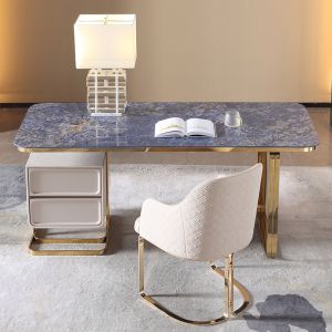 Cheap 1.4m Modern Dressing Tables Stainless Steel 0.55m Modern Style Makeup Vanity for sale