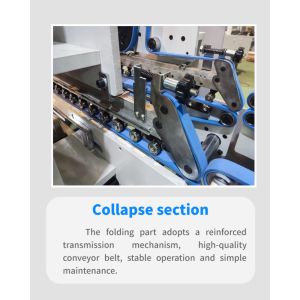 Folder Gluer for Box Pasting and Folding Accommodates Paper Material of Various