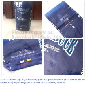 Custom Plastic PP Woven bag, Woven Sack for 25kg 30kg 50kg 70kg from Thailand