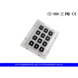 Rugged IP65 Waterproof Backlit Metal Numeric Keypad For Low-Lit Environment In