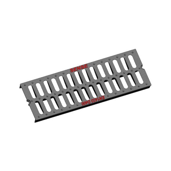 Quality EN124 Cast Iron Rectangular Plain or Flat Grate Class C250 ICMQ Certification wholesale