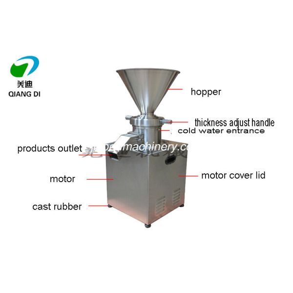 stainless steel vertical type sesame butter grinding machine tahini grinder equipment