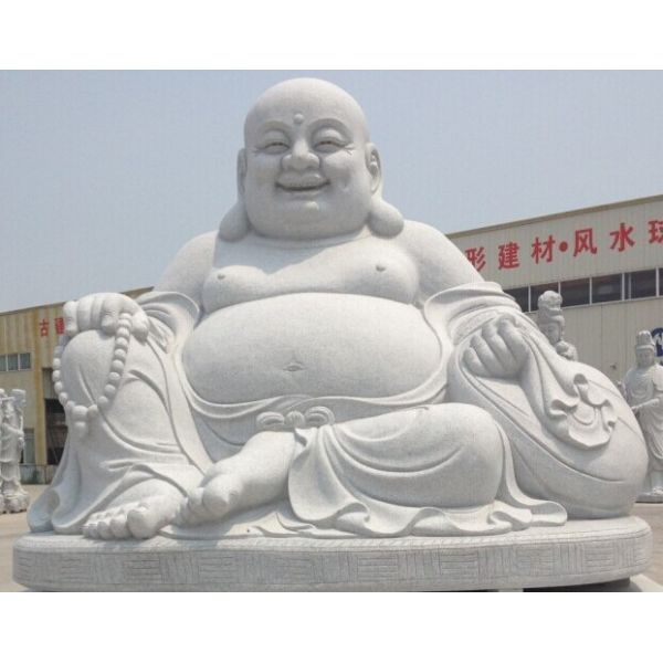 Quality Chinese Buddha Large White  Stone Buddha Statue (YKBH-04) wholesale