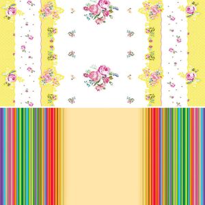 100% Pulp 1/8 Folded Easter Party Paper Tablecloths Rectangle Shape