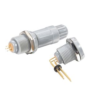 SRD.PAG 1P 2 Pin Circular Plastic Connector Quick Push Pull Straight Plug